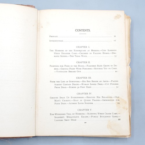 Italy’s Great Horror Earthquake & Tidal Wave Eruption 1909 Antique Disaster Book - Picture 11 of 24