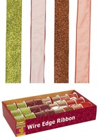 Harvest Glitter Organza Wire Edge Ribbon Case Pack 48-1980965 on sale Harvest Glitter Organza Wire Edge Ribbon Case Pack 48-1980965 on sale