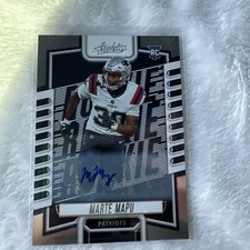 Marte Mapu Rookie Auto RC 2023 Panini Absolute Spectrum Autograph #181 Patriots