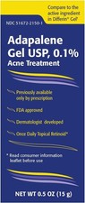 Adapalene 0.1 Acne Treatment Gel - Paraben Free 0.5Oz