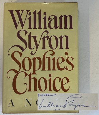Sophie's Choice SIGNED by William Styron - 1st/2nd hcdj National Book Award 1980