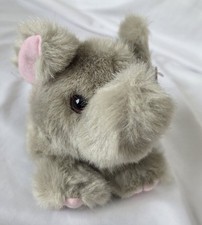 Puffkins grey elephant named "Elly" DOB 1-19-97 Mint condition plush with tag