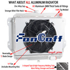 3-Row Radiator Shroud Fan For 1987-1999 Daihatsu Rocky F70 F75 F80 F85 Diesel MT