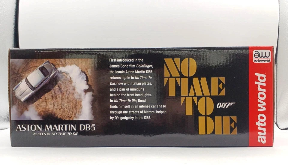 auto world 1/18 ASTON MARTIN DB5 007 No Time to Die Model NIB Incl US duty - Image 2 of 4