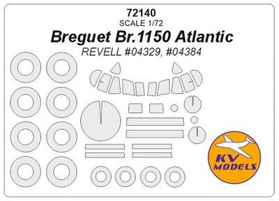 KV 1/72 Breguet Br.1150 Atlantic Masking for Revell kits