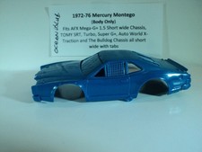 HO scale Slot Car Custom Resin body OC Blue Mercury Montego Stock Car Fits AFX