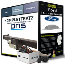 Für FORD Tourneo Custom V362 , F3 Anhängerkupplung starr +eSatz 13pol 12-16 NEU