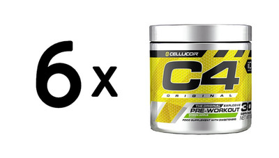 6 x Cellucor C4 Original, Green Apple - 198g (117,84 EUR/kg)