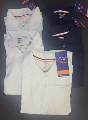 Set Of 5 - Girl 7/8 French Toast Uniform Shirts