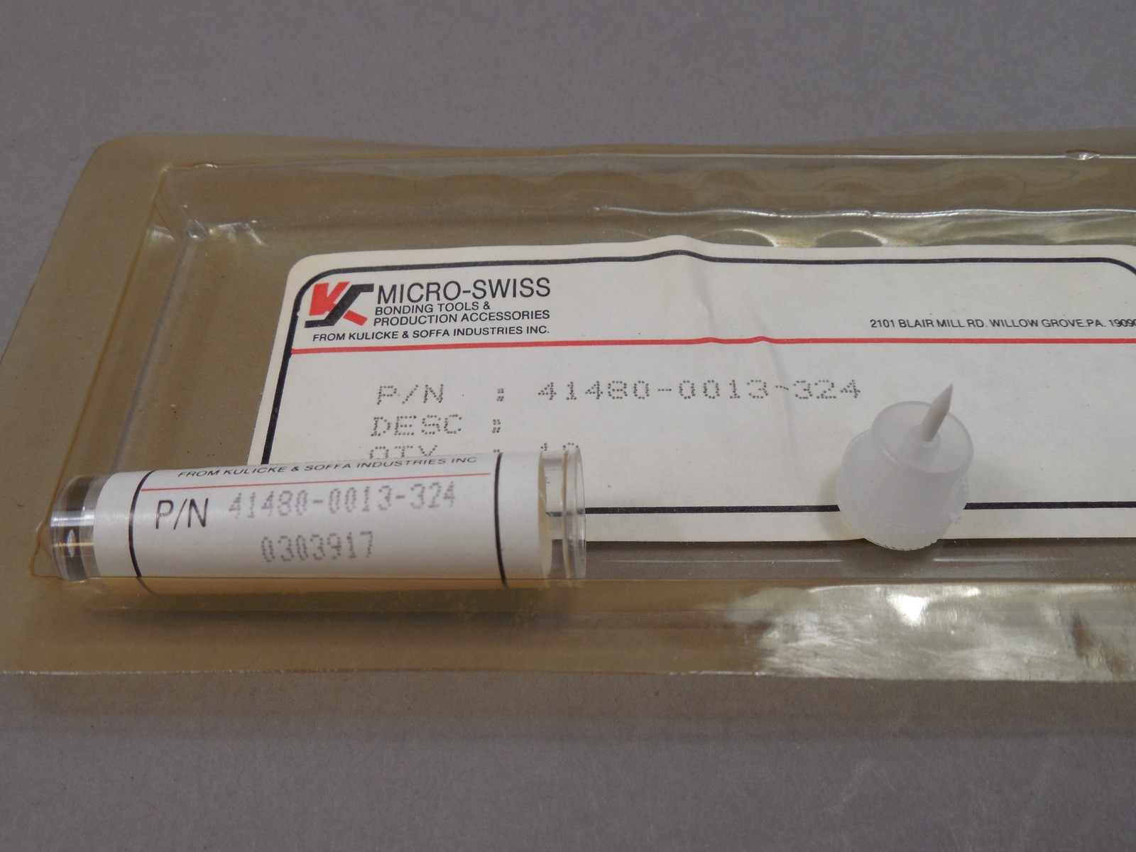 NOS - Lot of (10) Micro-Swiss Bonding Dicing Tools 41480-0013-324 Bonding Tip