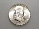 1948-D 50C FRANKLIN SILVER HALF DOLLAR GEM BU