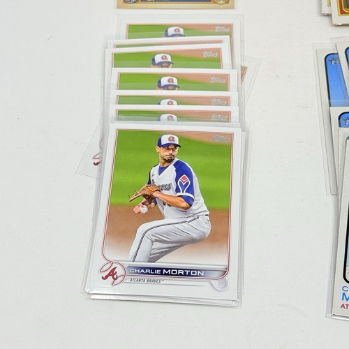 Charlie Morton 53 Card Lot 9 Different Topps Heritage Chrome #680 /999 Braves - Picture 9 of 11