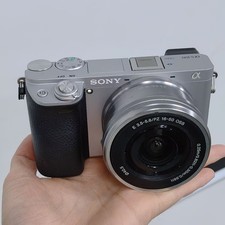 Sony Alpha A6300 24.2MP Mirrorless Digital Camera 4K Video W/16-50mm lens Sliver