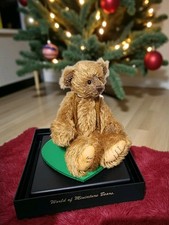 World of Miniature Bears By Crystal Smythe 4" German Mohair Bear Byron 871