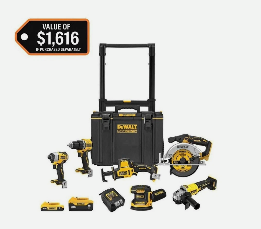 DeWalt 20V Cordless 6-Tool Combo Kit (5 Ah/2 Ah) NEW IN BOX | eBay
