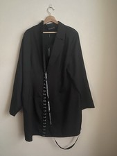 Prettylittlething Corset Body Congress Women’s 1X Black Shoulder Pads Clasp