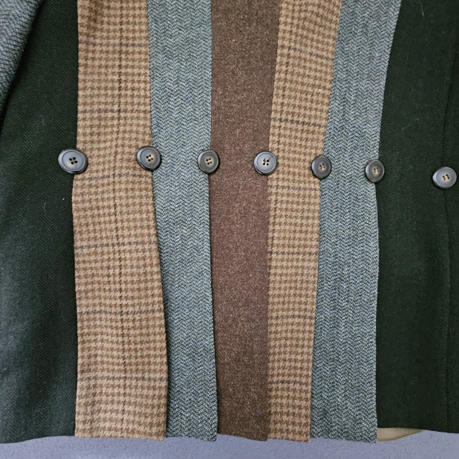 Vintage American Worker Patchwork Wool Blazer Art… - image 5