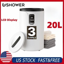 USHOWER Towel Warmer Bucket LCD Display Fast Heating 20L Auto Shut-Off 40" x 70"
