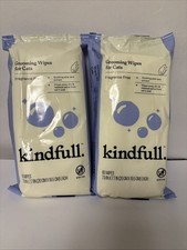 2x Cat Grooming Cleaning Wipes - Unscented Cat Grooming Wipes 60 Count Exp 12/26
