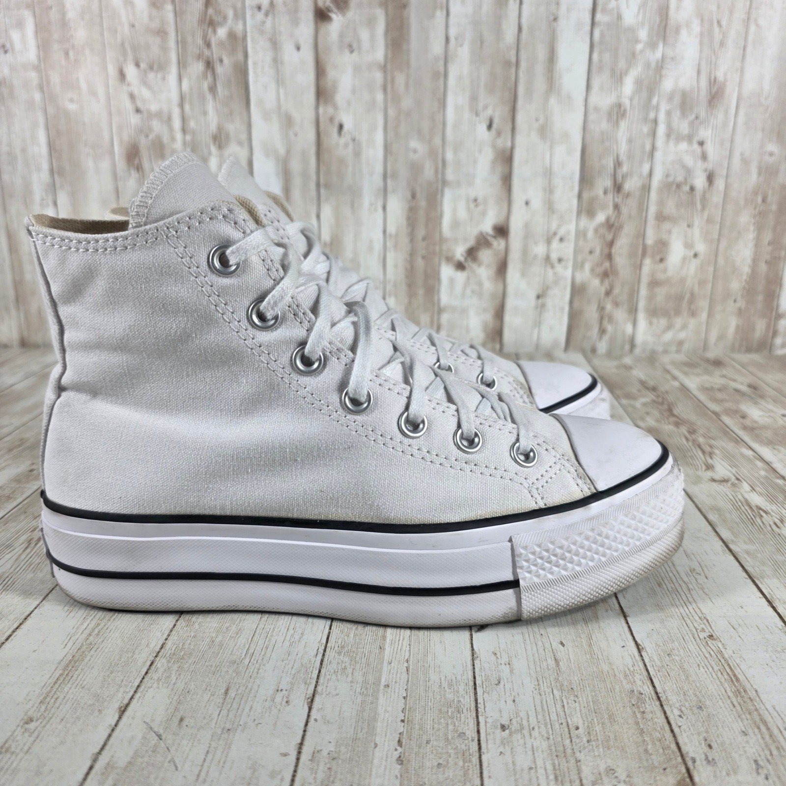 Converse Platform Chuck Taylor All Star High Top White Womens Size 7.5-image