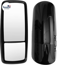 Door Mirror for KENWORTH T680, Passenger Driver Side Motorized Power Heated Blac