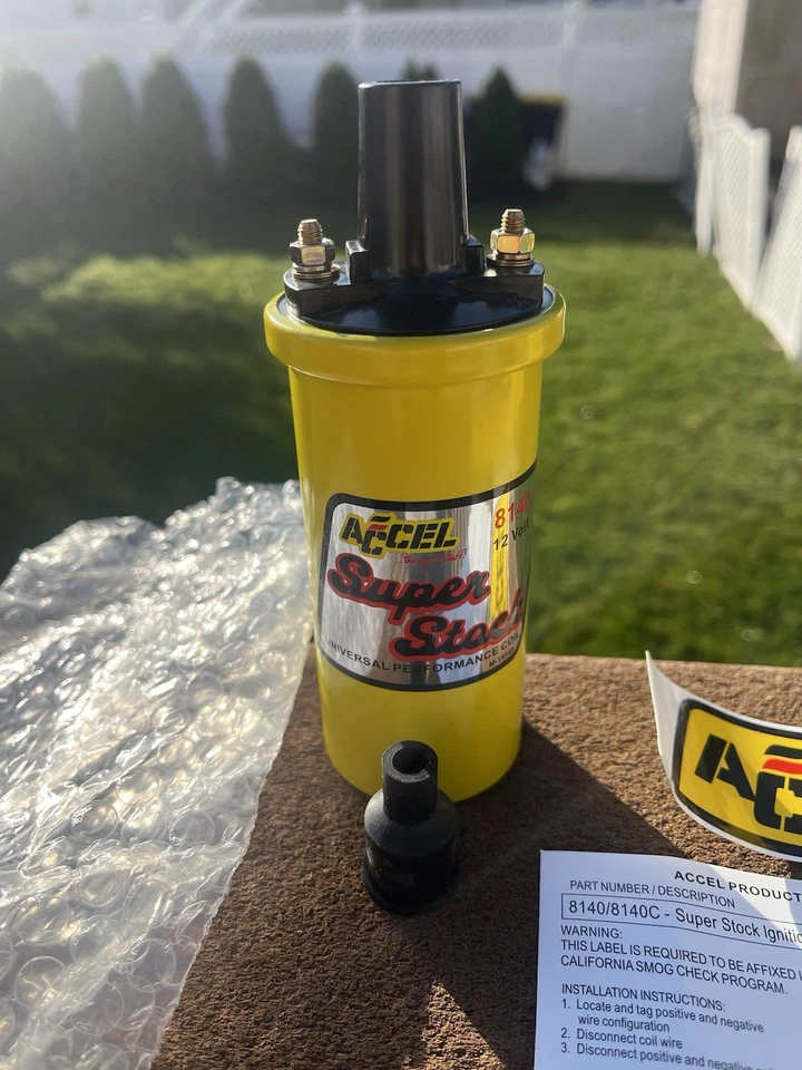 ¡Nuevo ACCEL 8140 Super Stock Bobina de Encendido Alto Rendimiento 12V Actualización V8! Foto 4 de 4