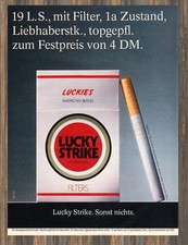 Lucky Strike - Reklame Werbeanzeige Original-Werbung 1990 (9)