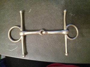 Used full cheek snaffle Bit 4 1/2 in mouth nickel