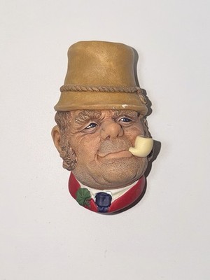 Vintage 1969 BOSSONS PADDY Chalkware Head England