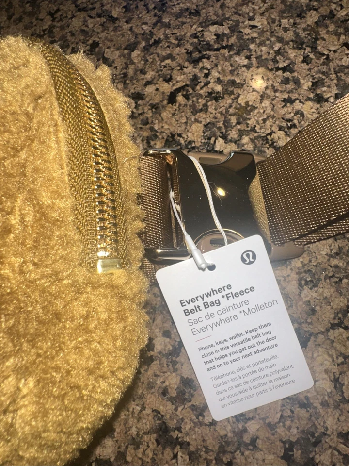 Nuevo con etiquetas Bolso Cinturón Lululemon Everywhere Polar Caramelo Quemado 1L ¡AGOTADO! Foto 2 de 4