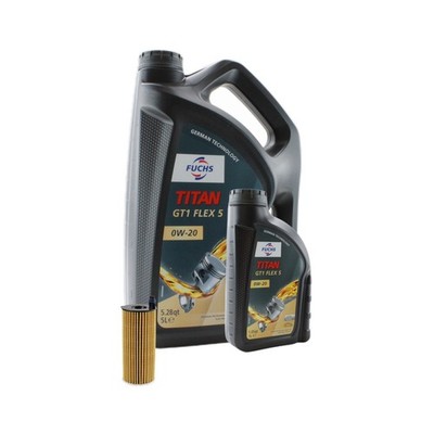 6L Fuchs TITAN GT1 FLEX 5 0W-20 Mann Engine Oil Change Kit for G42 230i F32 430i
