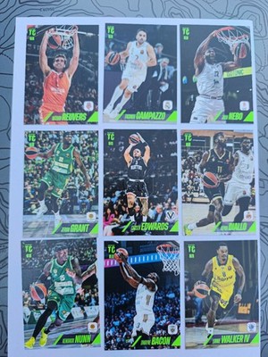 Panini Top Class EuroLeague 2025-26 9 Karten Lot Inserts V/R Fotos
