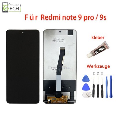 Für Xiaomi Redmi Note 9 Pro / 9s LCD Display Bildschirm Touch Screen