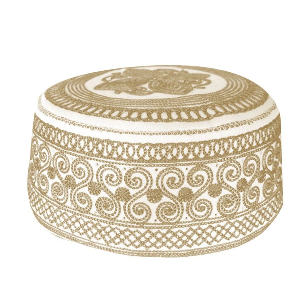 APL Cappello musulmano ricamato traspirante preghiera cappello turbante berretto per uomo
