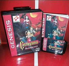 konami castlevania: bloodlines sega genesis ntsc-u/c action game w manual