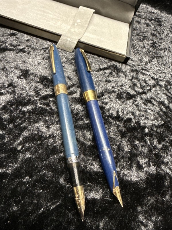 Vintage Sheaffer Fountain Pens 14k Gold Nibs Lot Of 2