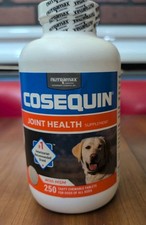 Nutramax Cosequin with MSM Joint Health Supplement for Dogs 250 Tabs NEW SEALED