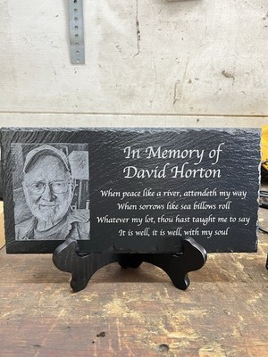 Custom Laser Engraved Memorial Plaques
