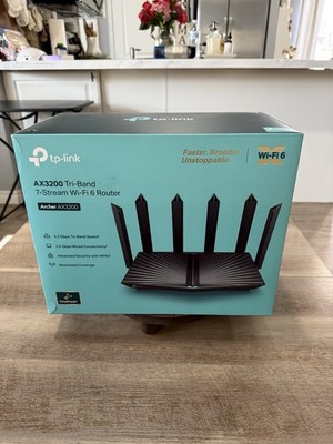 TP-Link Archer AX73 Tri-Band AX5400 Wi-Fi 6 Router ~ Black ~ Excellent Condition
