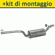 FORD FOCUS 1.6 99HP 1998-2004 Silenziatore Marmitta Centrale+