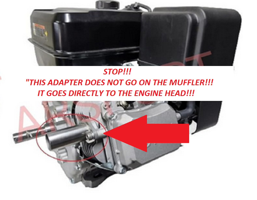 Exhaust Flex Pipe Adaptor for Predator Max 459cc, Duromax XP16HPE