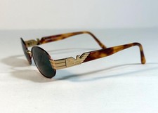 Emporio Armani Vtg Tortoiseshell Sunglasses GOLD EAGLE Italy 054-S 832 Small