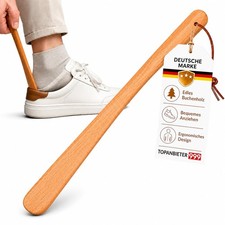 Small 37 cm brown oiled beech wood shoes