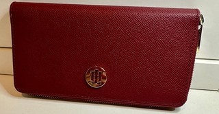 Tommy Hilfiger Geldbörse Damen rot mit TH Monogramm NEU