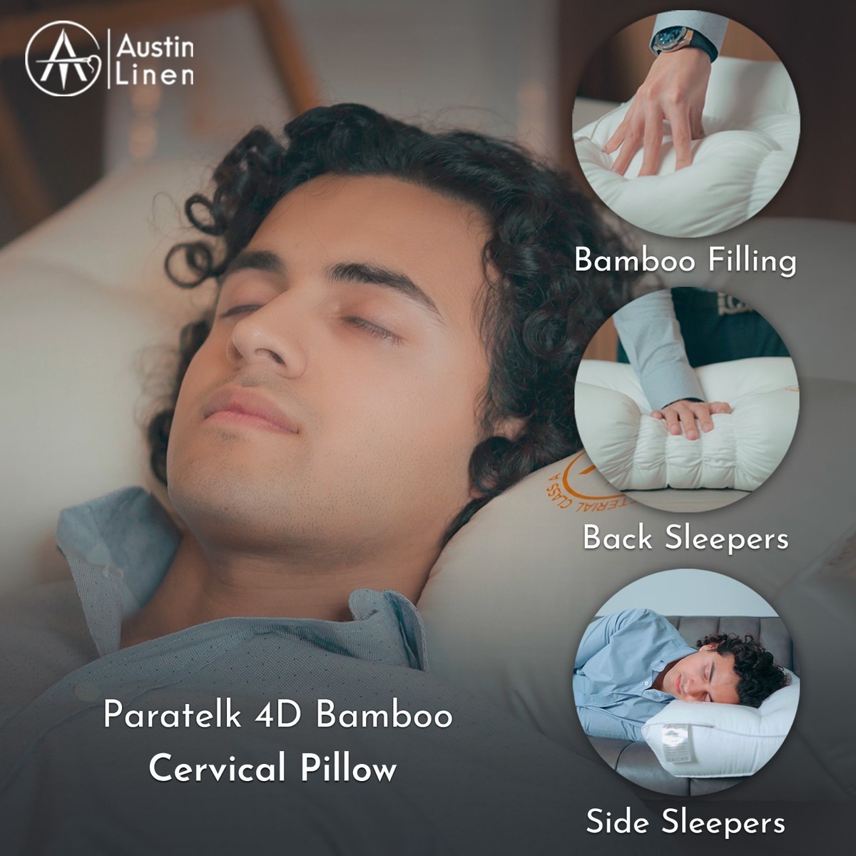Bed Memory Foam Pillow with Bamboo Fiber Cover Orthopedic Cervical Neck Support Bed Memory Foam Pillow with Bamboo Fiber Cover Orthopedic Cervical Neck Support