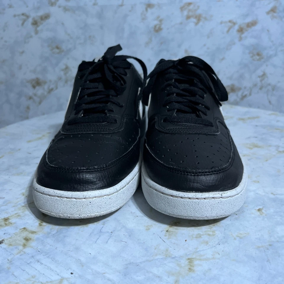 Nike Court Borough Low Mens Size 10.5 Shoes Black White Classic Trainer Sneakers - Image 2 of 4