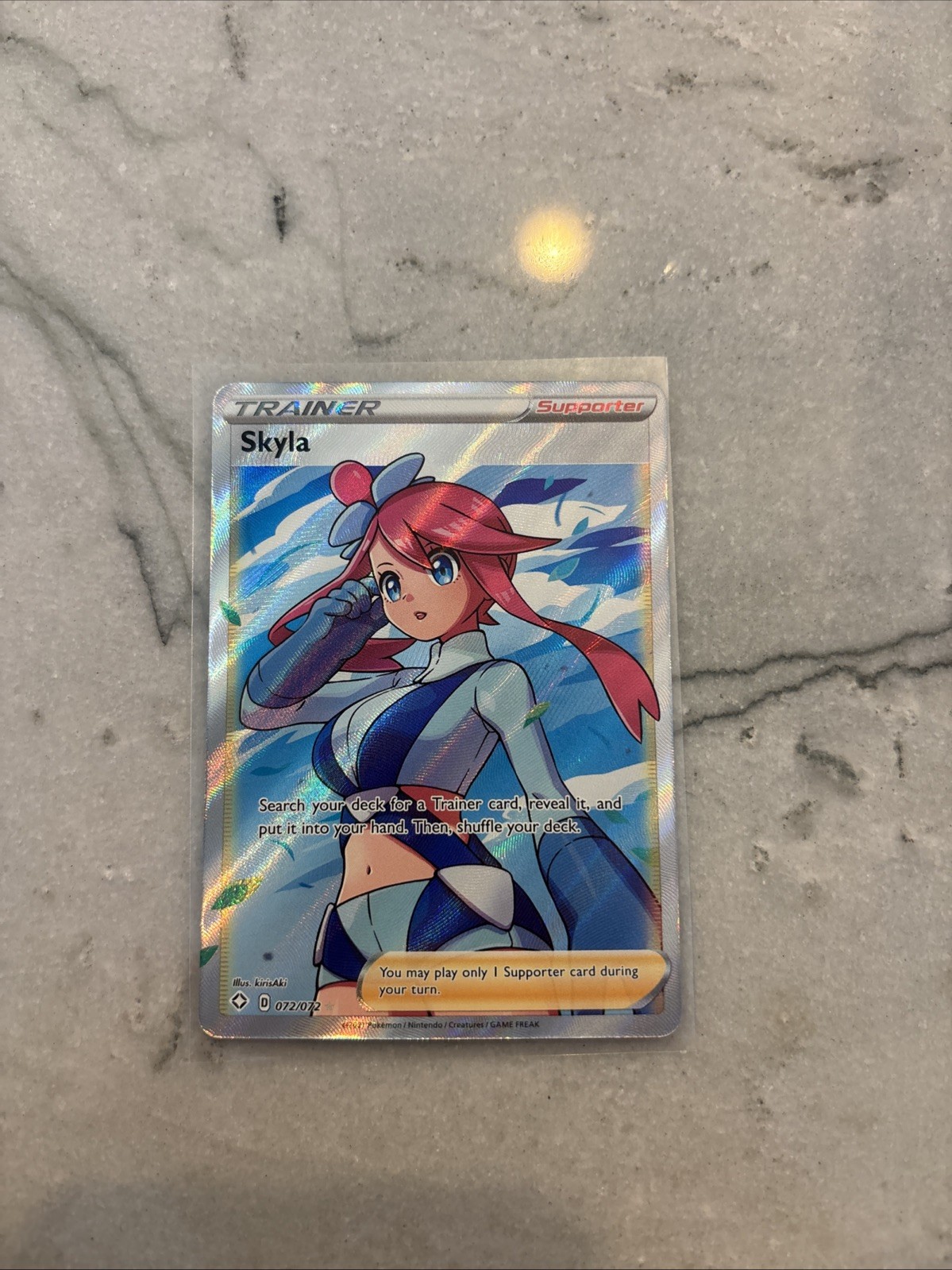 Pokémon TCG -  Skyla Full Art Trainer Ultra Rare 72/72 Shining Fates NM!