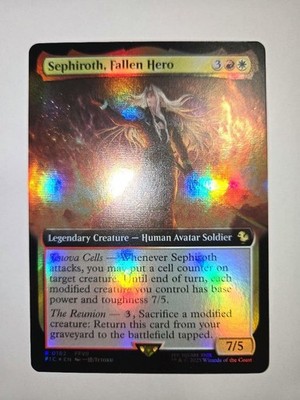 Last Sheet Foil 182 Extended Art Fallen Hero Sephiroth  Version No.MM247