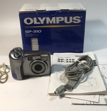 Olympus SP-310 7.1MP Digital Camera 3x Optical Zoom Silver - W Box Tested READ
