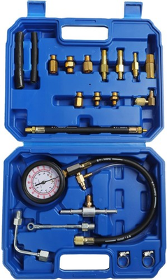 #ad #ad Auto Fuel Pressure Gauge Tester Kit Gasoline Pressure Meters Automobile Blue 1 $43.99